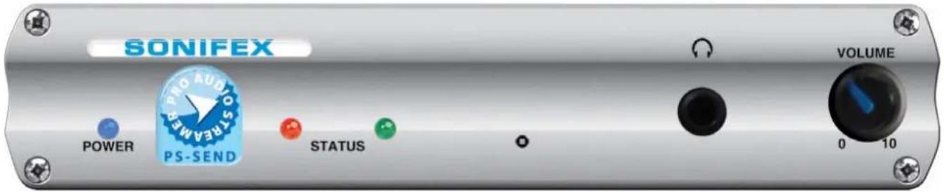 SONIFEX POWER PRO AUDIO STREAM PS-SEND STATUS VOLUME 0 10