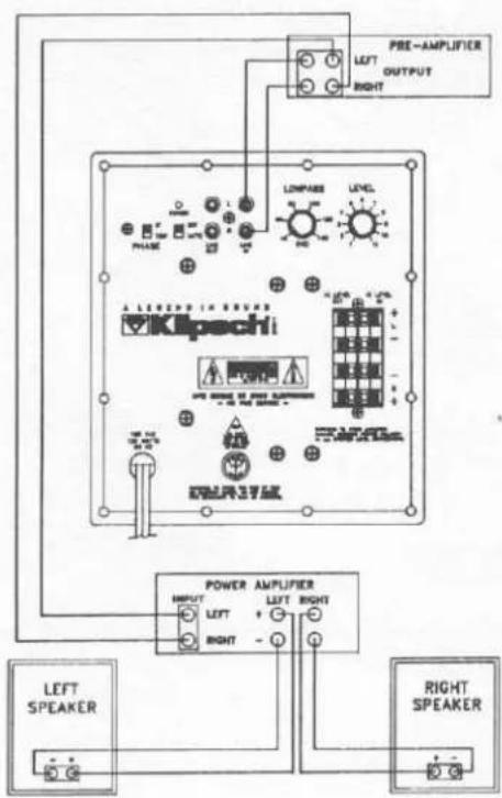PBE-AMPLIFIER LEFT OUTPUT RIGHT LINKPASE LEVEL PHASE A LIESPIA SERVER Klpechi EASPIA POWER AMPLIFIER INPUT LEFT RIGHT RIGHT LEFT SPEAKER RIGHT SPEAKER
