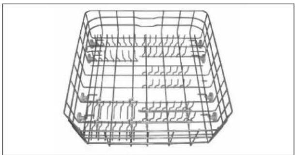 Wireframe diagram of a multi-tiered container with internal grid lines (no text or symbols)