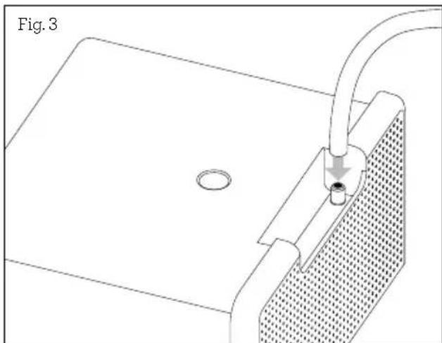BREVILLE the All Climate 2-in-1 BAD358 - Using the included hose for gravity-fed draining - 2