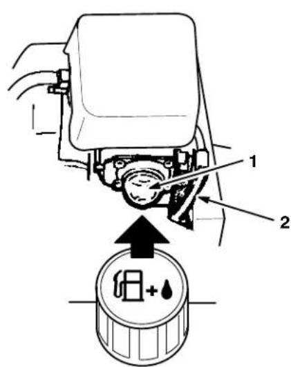 Technical diagram of a mechanical device with labeled components and directional arrows indicating movement or force.