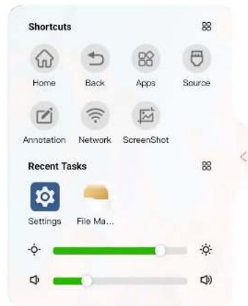 Shortcuts Home Back Apps Somme Annotation Network ScreenShot Recent Tasks Settings File Ma...