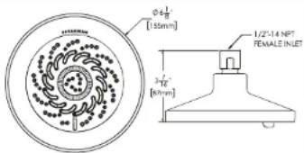 Speakman SR-5000-E2 - ROUGH IN DIAGRAM - 1