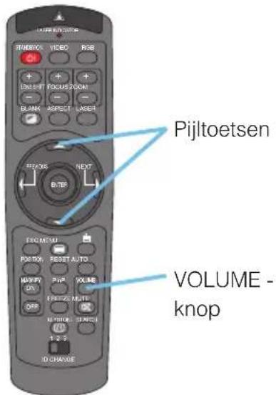 PIjltoetsen VOLUME - knop