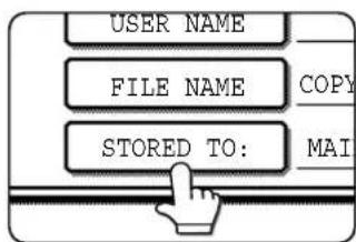 USER NAME FILE NAME COPY STORED TO: MAI