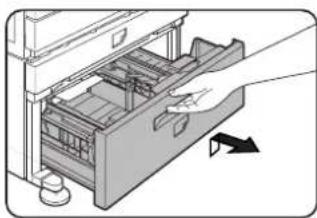 SHARP MX-M450N - Pull out the large capacity tray. - 1