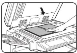 SHARP MX-M450N - Place the originals on the document glass. - 1