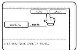 NEXT EXIT INITIAL Yamada WITH THIS USER NAME IS STORED.