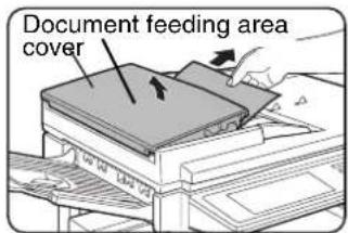 Document feeding area cover