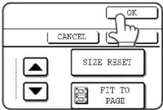 OK CANCEL SIZE RESET FIT TO PAGE
