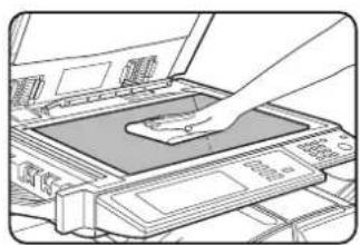 SHARP MX-M450N - Cleaning the document glass and the automatic document feeder - 1