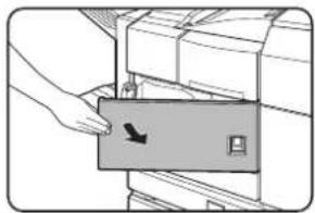 SHARP MX-M450N - Open the front cover. - 1