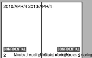 2010/APR/4 2010/APR/4 CONFIDENTIAL 2 Minutes of meeting Minutes of meeting CONFIDENTIAL Minutes of meeting Minutes of meeting