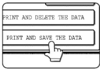 PRINT AND DELETE THE DATA PRINT AND SAVE THE DATA