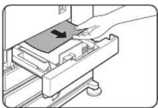 SHARP MX-M450N - If misfed paper is not found in step 2, pull out paper tray 1 and remove the misfed paper. - 1