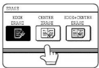ERASE EDGE ERASE CENTER ERASE EDGE+CENTER ERASE