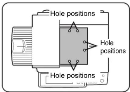 Hole positions Hole positions Hole positions