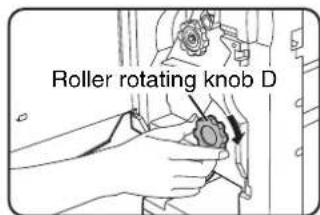 Roller rotating knob D