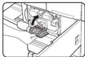 SHARP MX-M450N - Return the cartridge lock lever. - 1