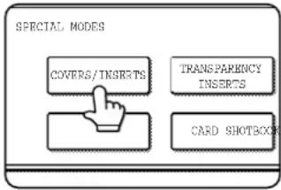 SPECIAL MODES COVERS/INSERTS TRANSPARENCY INSERTS CARD SHOTBOX