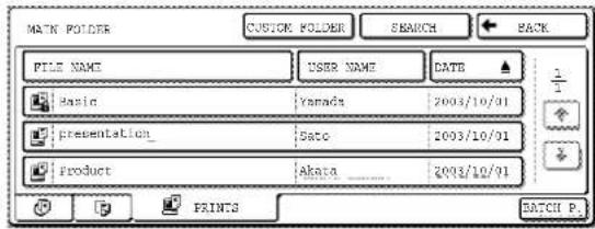 MATH POLDER CUSTOM POLDER SEARCH BACK FILE NAME USER NAME DATE Basic Yamada 2003/10/01 Presentation_ Gato 2003/10/01 Product Akata 2003/10/01 PRINTS BATCH P.