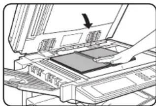 SHARP MX-M450N - Place the originals on the document glass. (page 4-3) - 1