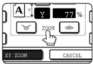 A Y 77 % ZOOM XY ZOOM CANCEL