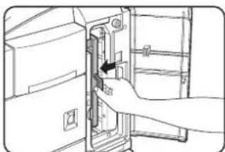 SHARP MX-M450N - Open the paper guide. - 1