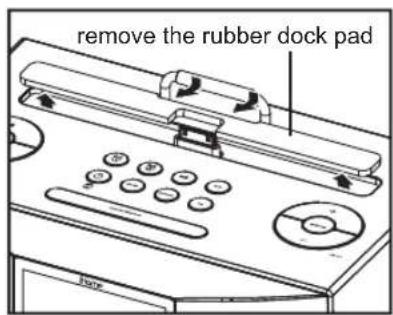 remove the rubber dock pad