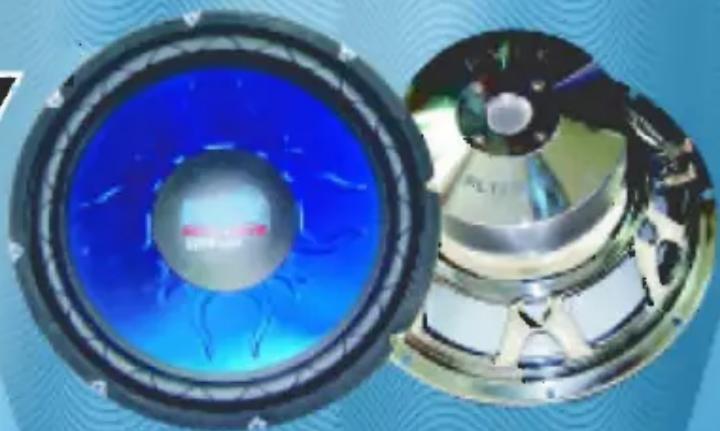 Close-up of two speaker blades with blue filter effect, no visible text or symbols