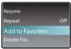 Resume Repeat Off Add to Favorites Delete File