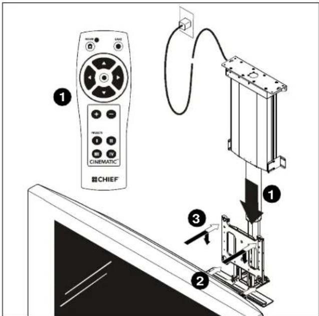Chief CM2C40U - Para instalar el televisor: - 1