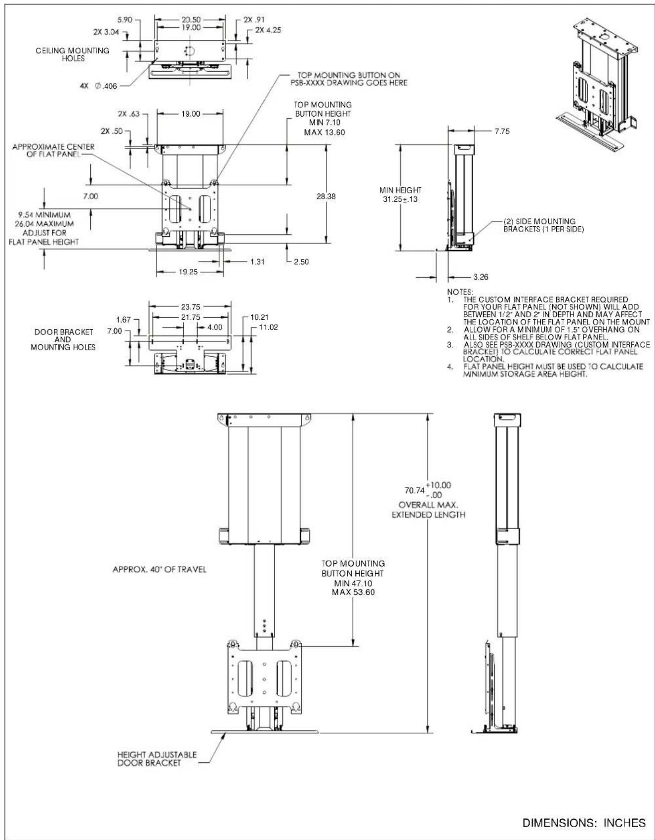 Chief CM2C40U - PARTS - 2