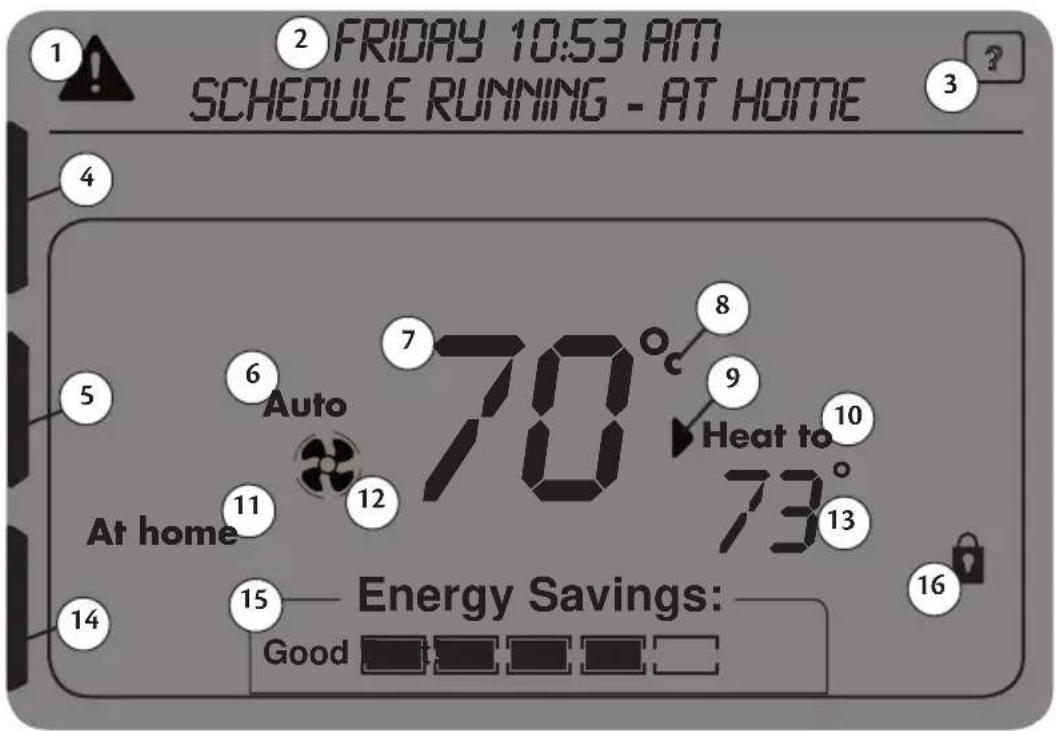 1 2 FRIDAY 10:53 AM SCHEDULE RUNNING - AT HOME 3 4 5 6 7 8 9 Auto 70° Heat to 73° At home 10 11 12 13 14 15 16 Energy Savings: Good