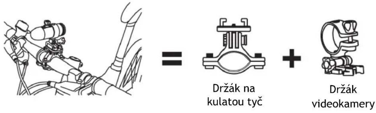 = Držák na kulatou tyč + Držák videokamery