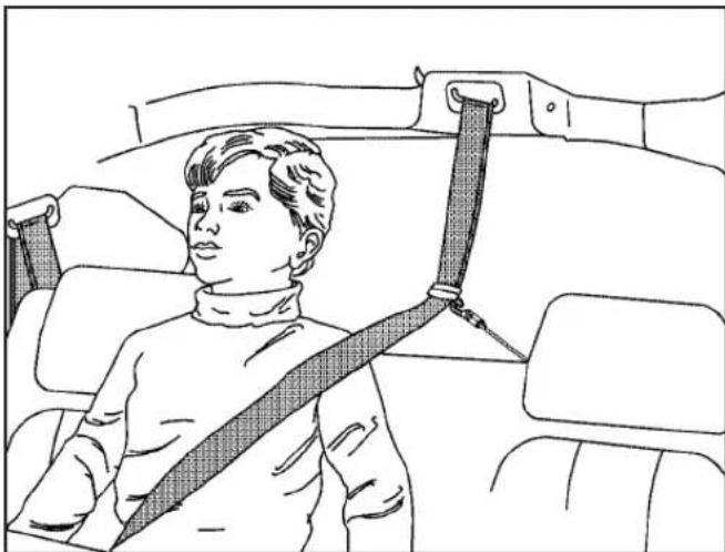 Buick Century (2005) - Rear Safety Belt Comfort Guides for Children and Small Adults - 3