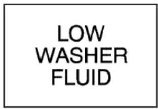 LOW WASHER FLUID