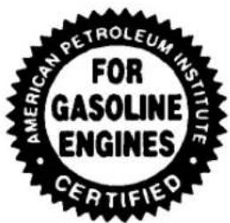 AMERICAN PETROLEUM INSTITUTE FOR GASOLINE ENGINES CERTIFIED