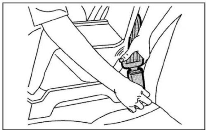 Buick Century (2005) - Securing a Child Restraint in a Rear Outside Seat Position - 2