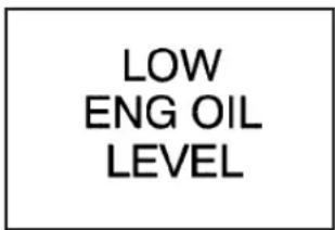 LOW ENG OIL LEVEL