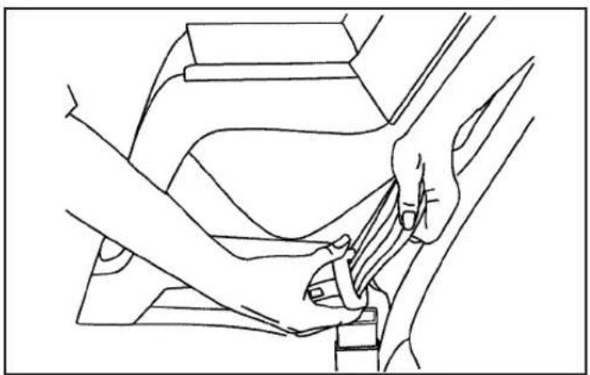 Buick Century (2005) - Securing a Child Restraint in a Rear Outside Seat Position - 1