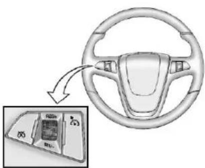 Diagram of a car steering wheel with a highlighted internal component, showing the steering wheel and its internal status.