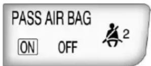 PASS AIR BAG ON OFF 2
