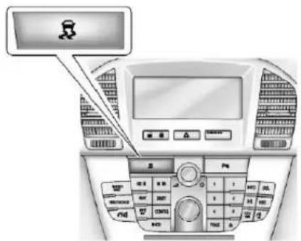 Diagram of a car air conditioner unit with labeled controls and a warning icon pointing to the screen.