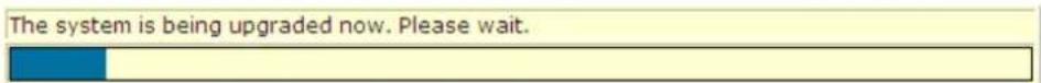 The system is being upgraded now. Please wait.