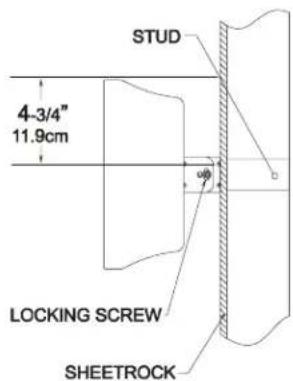 STUD 4-3/4" 11.9cm LOCKING SCREW SHEETROCK
