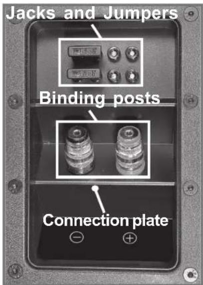 Jacks and Jumpers Binding posts Connection plate