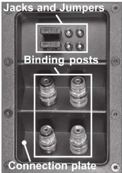 Jacks and Jumpers Binding posts Connection plate