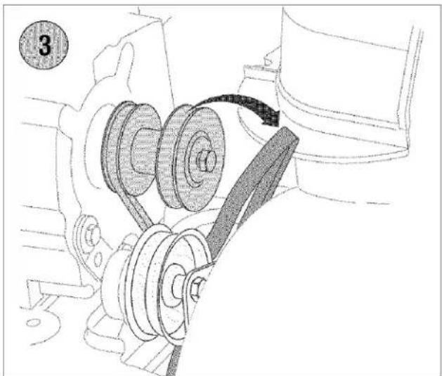TROY-BILT Storm 8526 - Auger Belt Replacement - 4