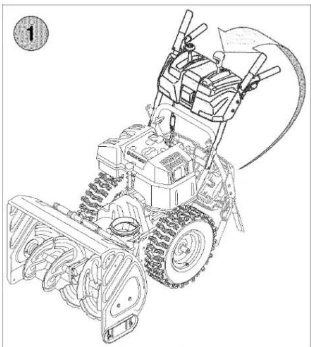 TROY-BILT Storm 8526 - SECTION 2: ASSEMBLING YOUR SNOW THROWER - 1